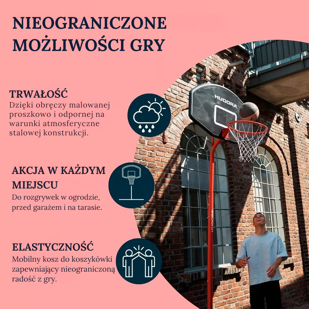 Hudora 07613 Zdjęcie produktu - NIEOGRANICZONE MOZLIWOSCI GRY