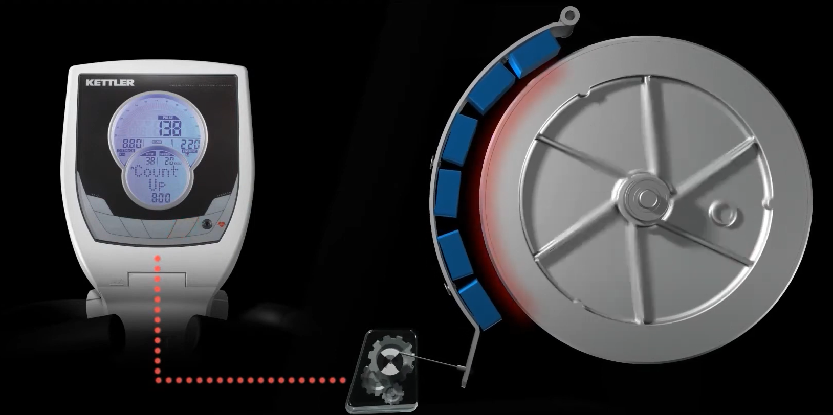 Kettler 04453 Płynna regulacja i funkcjonalność - Avior R black