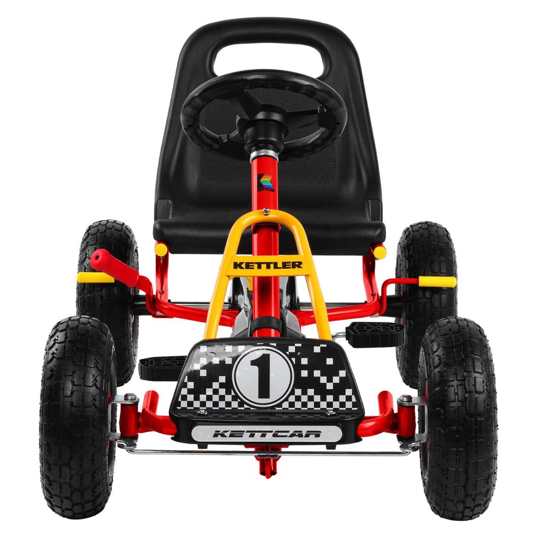 Kettler 08871 Zdjęcie produktu - GOKART KETTLER KETTCAR RETRO CZERWONY 3