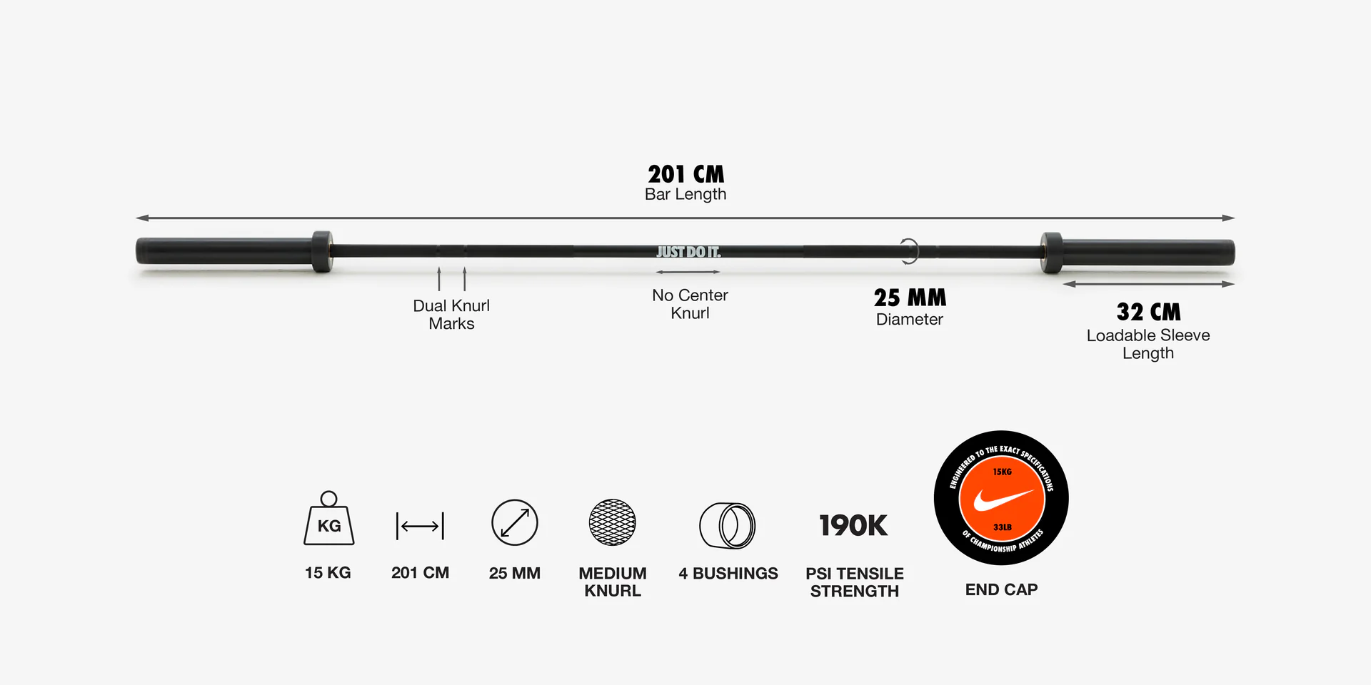 Nike 01614 Zdjęcie produktu - BCAK 0215 JDI Barbell EMEA Desktop Dimensions 2400x1200 081324 1920x