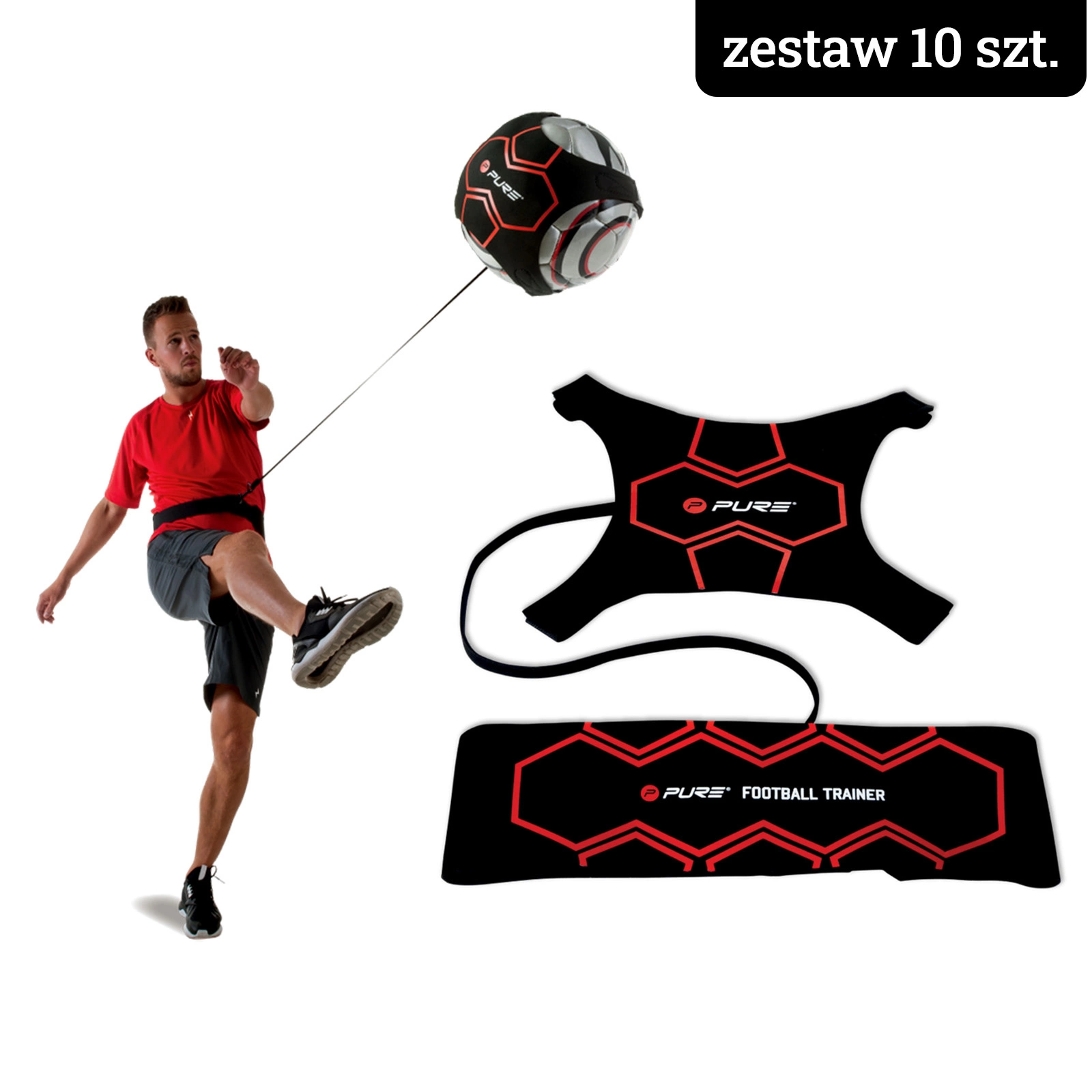 P2I Zestaw-pas-pilka Zdjęcie produktu - pol pl Pas treningowy P2I pilka na uwiezi ZESTAW 10 SZT 1161 13