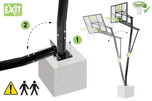 exit 00211 Zdjęcie produktu - Kosz do koszykowki Exit Galaxy tulejowany 1