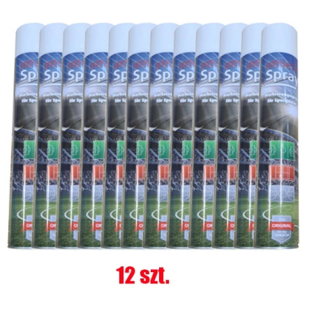 WÓZEK DO MALOWANIA LINII BOISKA SPORTPOLAND SPRAY + FARBA (ZESTAW 12 szt.) 