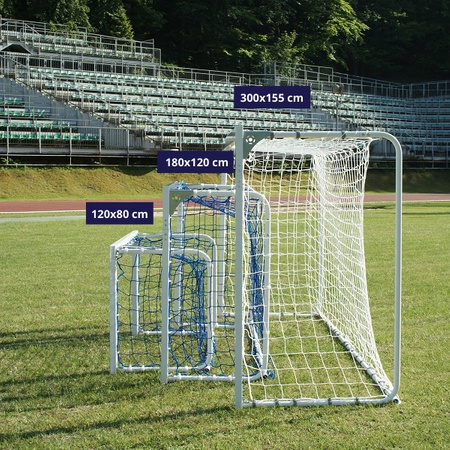 Bramka piłkarska składana Sportpoland 180x120 cm aluminiowa