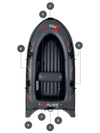 Ponton Pure4Fun Xplorer Boat PRO 500 2-osobowy