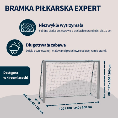 Bramka piłkarska Hudora Expert 180x120 cm
