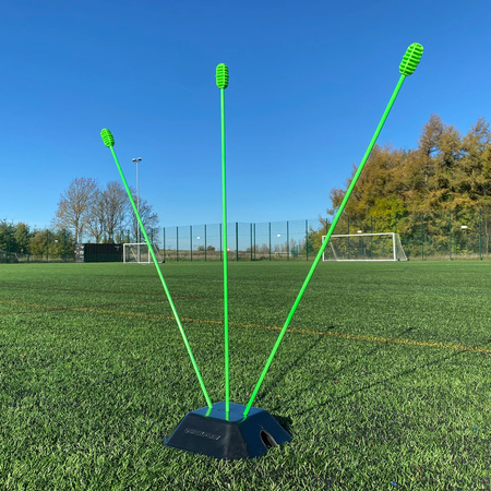 ZESTAW TYCZEK QUICKPLAY AGILITY POLES Z PODSTAWAMI BASE WEIGHT (ZESTAW - 10 SZT.)