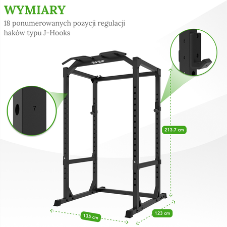 KLATKA TRENINGOWA TUNTURI PR60 POWER RACK