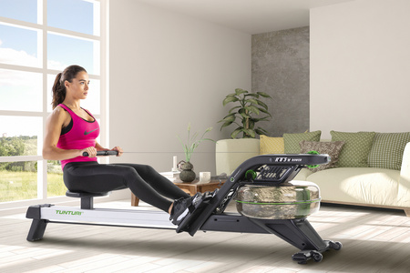 Wioślarz wodny Tunturi Endurance R85W z podwójną szyną