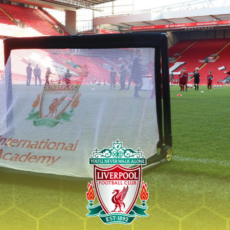 Bramka piłkarska BazookaGoal 120x75 cm z nadrukiem logo na siatce (zestaw - 4 szt.)