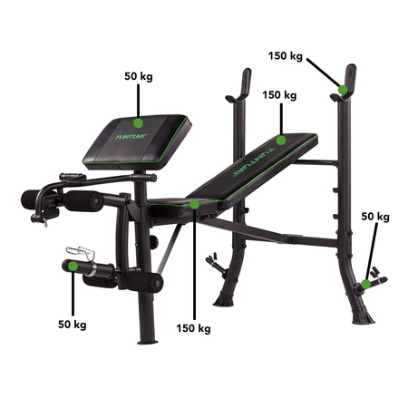 ŁAWKA DO ĆWICZEN TUNTURI WEIGHT BENCH WB40