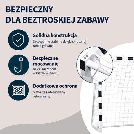 Bramka piłkarska przenośna Hudora Stadion 3x2 m stalowa