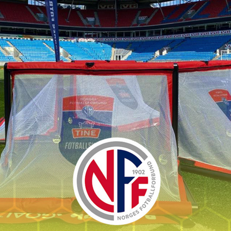 Bramka piłkarska BazookaGoal 120x75 cm z nadrukiem logo na siatce (zestaw - 4 szt.)