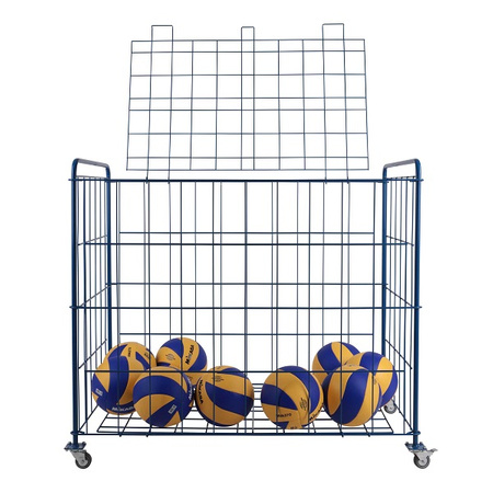 Wózek na piłki (kosz zamykany, składany)