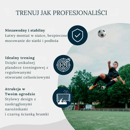 BRAMKA DO PIŁKI NOŻNEJ HUDORA ROCO 3X2 M Z PLANDEKĄ TRENINGOWĄ