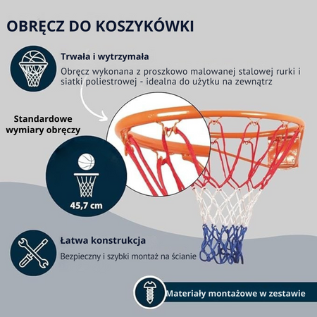 Obręcz do koszykówki Hudora Slam IT