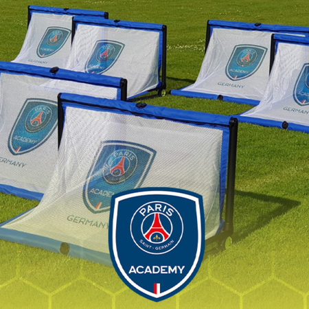 Bramka piłkarska BazookaGoal 120x75 cm z nadrukiem logo na siatce (zestaw - 4 szt.)