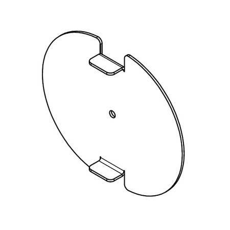 Pokrywy aluminiowe do tulei 120x100 mm (zestaw - 2 szt.)