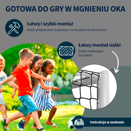 BRAMKA PIŁKARSKA HUDORA ADVANCED 120x80 CM OUTLET