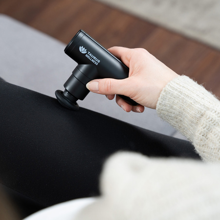 MINI MASAŻER TAURUS WELLNES MINI MASSAGEGUN CZARNY
