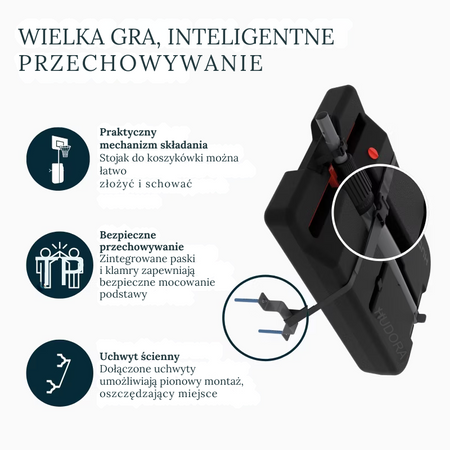 KOSZ DO KOSZYKÓWKI HUDORA ROCO 230 - 305 CM