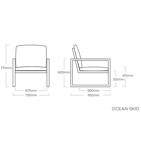 Fotel ogrodowy KETTLER OCEAN SKID (0105506-7900)