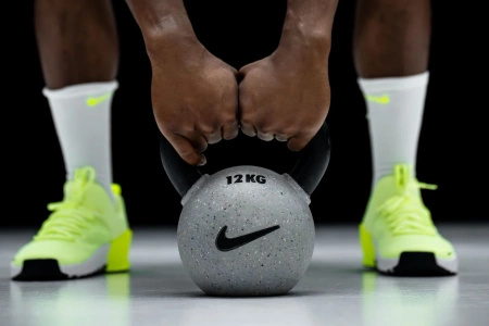 KETTLEBELL NIKE RUBBER COATED (WOLF GREY) - 24 KG