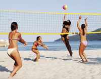 SIATKA DO SIATKÓWKI PLAŻOWEJ TURNIEJOWA Z USZTYWNIENIEM ŻÓŁTA