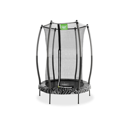 TRAMPOLINA EXIT TIGGY JUNIOR Z SIATKĄ ø140 CM CZARNO/SZARA OUTLET