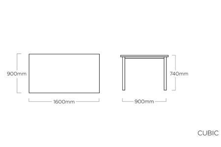 Stół ogrodowy KETTLER CUBIC KETTALIT 160x90x74 cm OUTLET