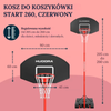 KOSZ DO KOSZYKÓWKI PRZENOŚNY Z REGULACJĄ WYSOKOŚCI HUDORA START BASKETBALL STAND 260