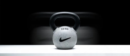 KETTLEBELL NIKE RUBBER COATED (WOLF GREY)