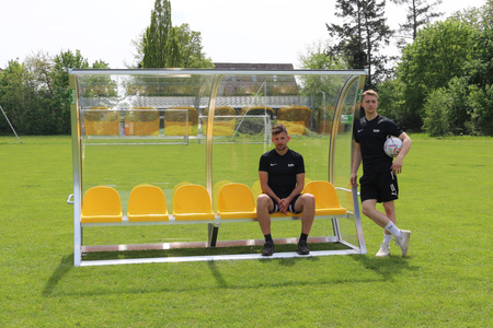 ŁAWKA REZERWOWYCH 10-OSOBOWA SPORTPOLAND KABINA DLA ZAWODNIKÓW EXCLUSIVE