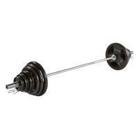 SZTANGA TUNTURI OLYMPIC TRI-GRIP BARBELL SET 100 KG