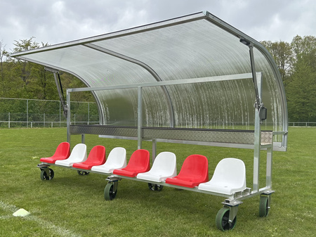 ŁAWKA REZERWOWYCH 6-OSOBOWA SPORTPOLAND KABINA DLA ZAWODNIKÓW TEAM