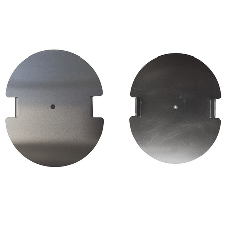 Pokrywy aluminiowe do tulei 120x100 mm (zestaw - 2 szt.)