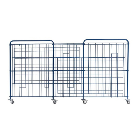 Wózek na piłki (kosz zamykany, składany)