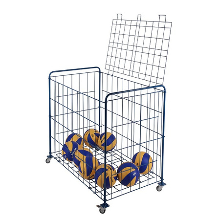 Wózek na piłki (kosz zamykany, składany)