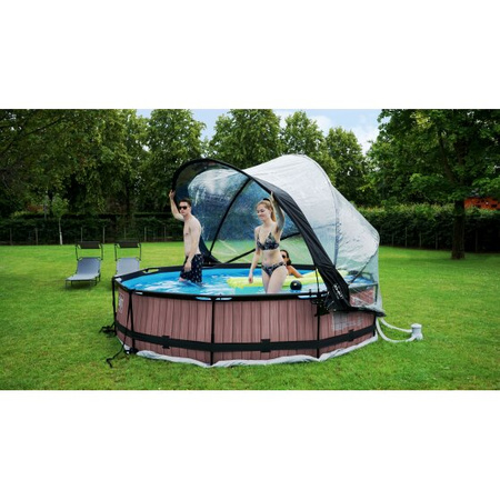 Kopuła składany dach do basenu stelażowego EXIT 360 cm OUTLET