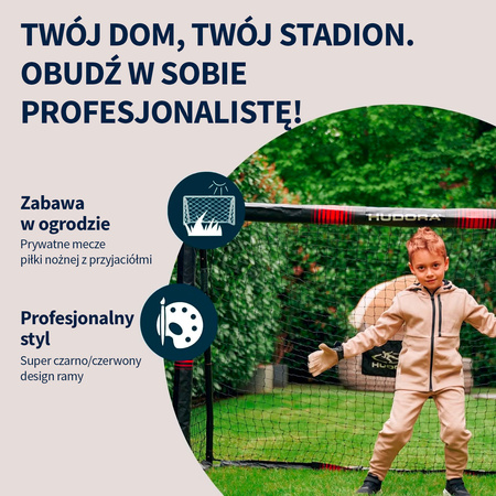 Bramka piłkarska Hudora Pro Tect 240x160 cm (zestaw - 2 szt.)