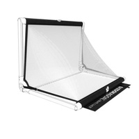 Siatka do bramki BazookaGoal 150x90 cm czarno-biała