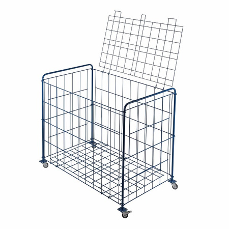Wózek na piłki (kosz zamykany, składany)