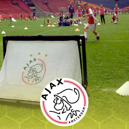 Bramka piłkarska BazookaGoal 120x75 cm z nadrukiem logo na siatce (zestaw - 4 szt.)