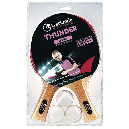 Zestaw – rakietka do tenisa stołowego GARLANDO THUNDER + 3 piłeczki