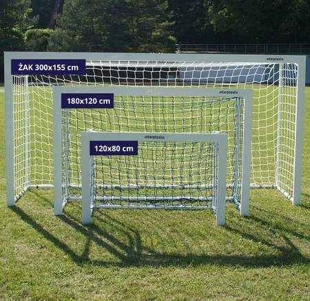 Bramka piłkarska składana Sportpoland 120x80 cm aluminiowa