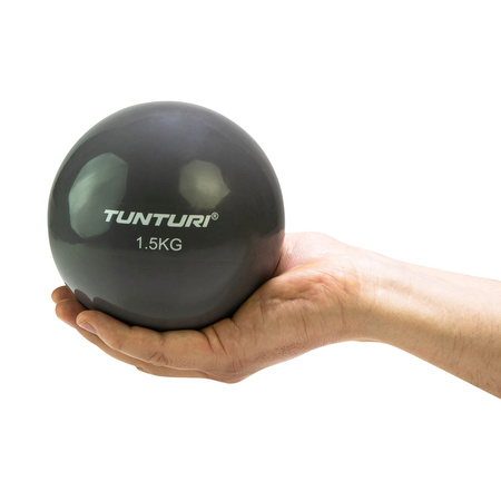 PIŁKA DO JOGI TUNTURI YOGA TONINGBAL 1.5KG, ANTHRACITE