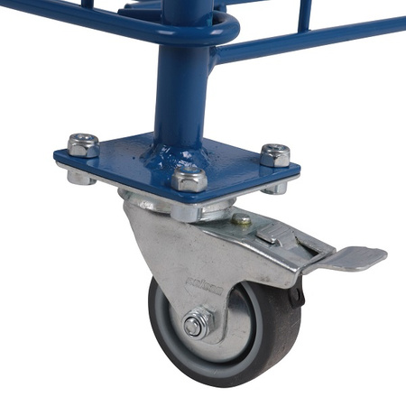 Wózek na piłki (kosz zamykany, składany)