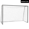 Bramka piłkarska przenośna Hudora Expert 3x2 m stalowa (ZESTAW - 2 SZT.)
