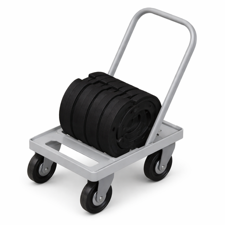 WÓZEK SPORTPOLAND DO TRANSPORTU PRZECIWWAG DO PIŁKOCHWYTU