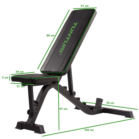 ŁAWKA REGULOWANA DO ĆWICZEN TUNTURI UTILITY BENCH UB40